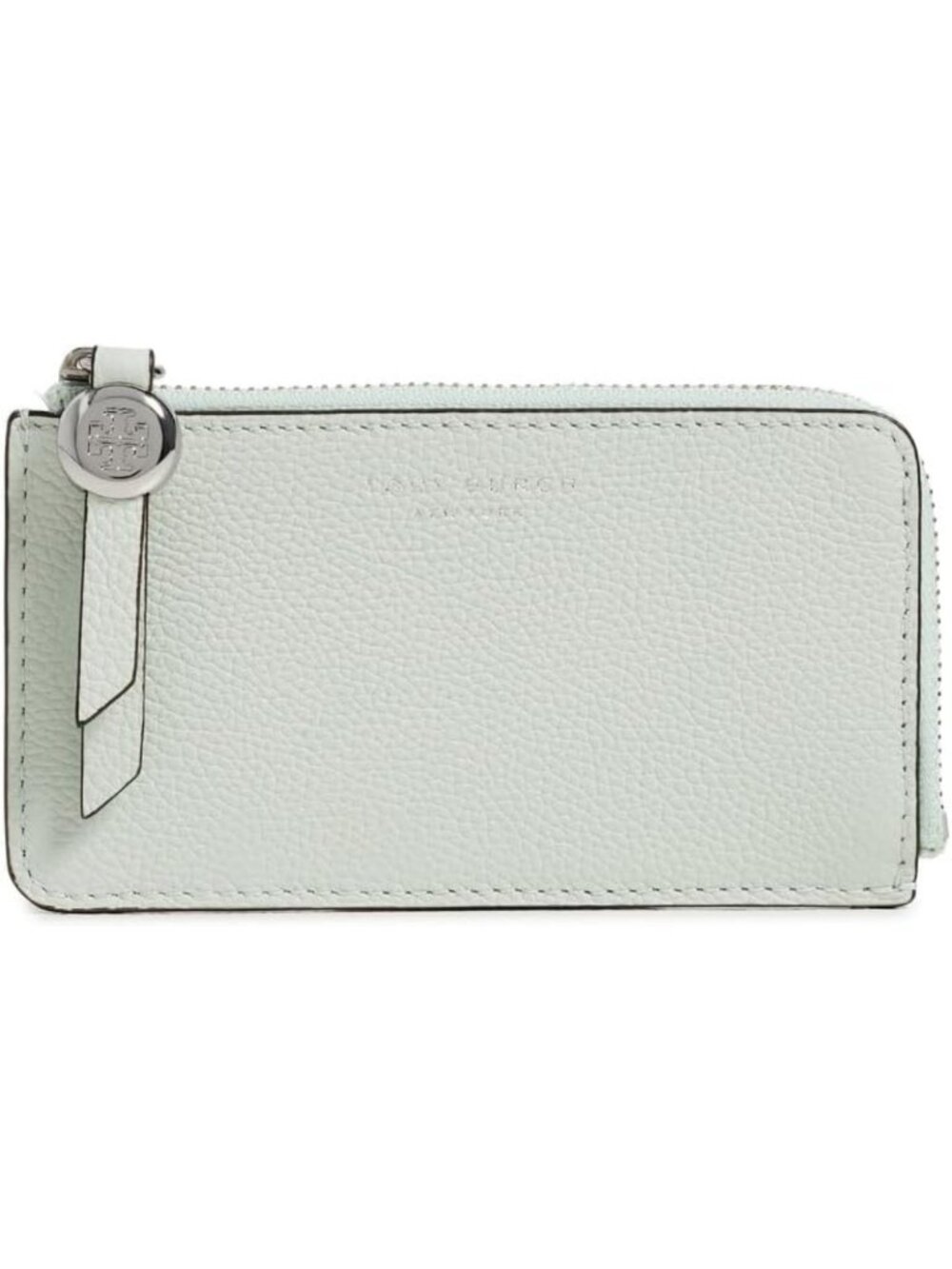 Chic Light Green Women's Zip Card Case - Stylish & Compact Organizer, One Size